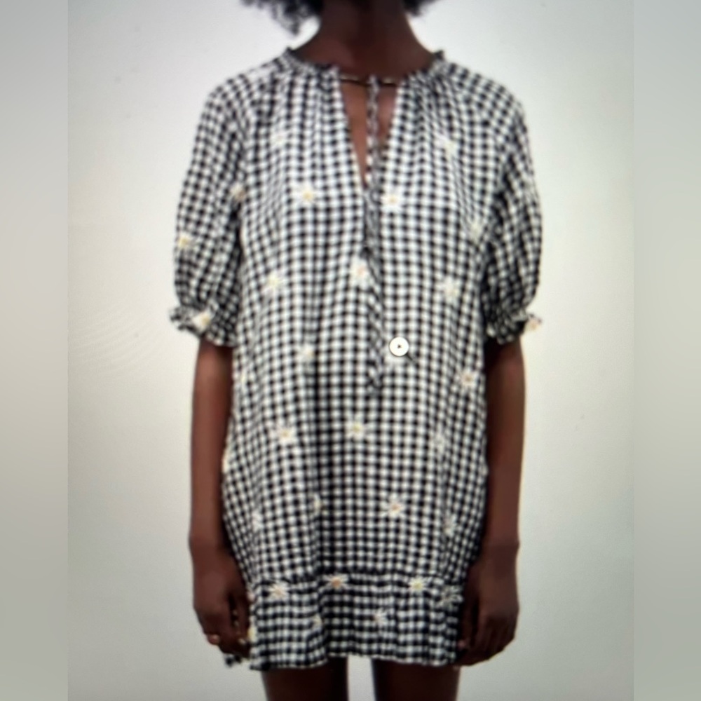 ZARA daisy print dress